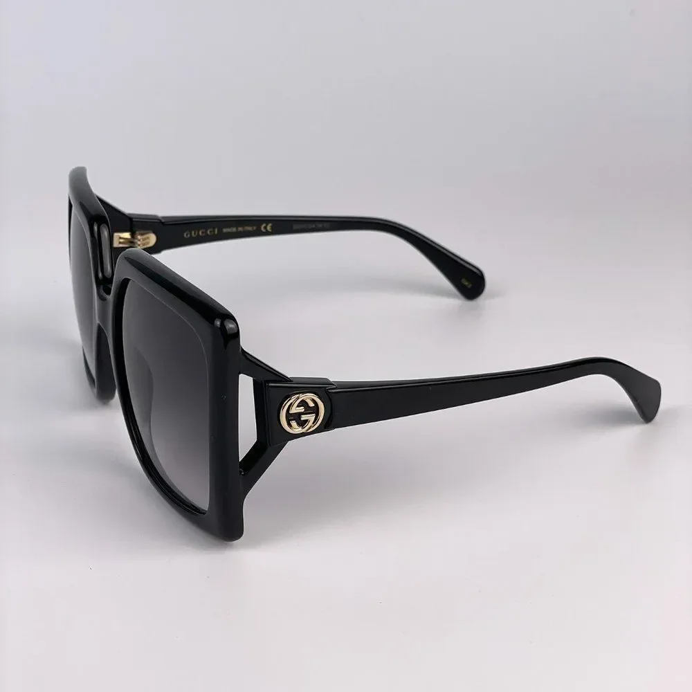 Gucci GG0876S 001 Sunglasses  Black Gray Gradient Oversized Women - Picture 5 of 10